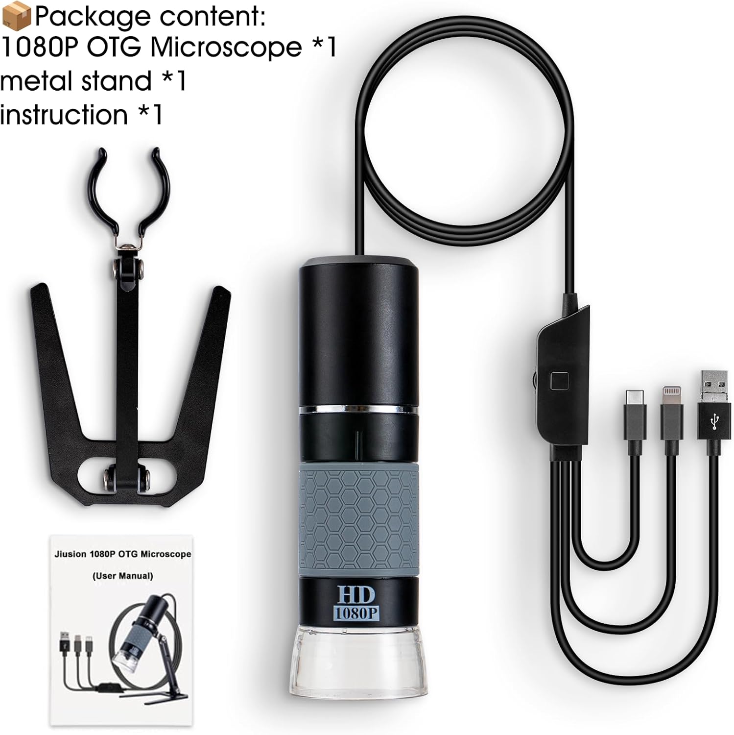 Detalle 2 de Jiusion Handheld Mikroskop 50 bis 1000X