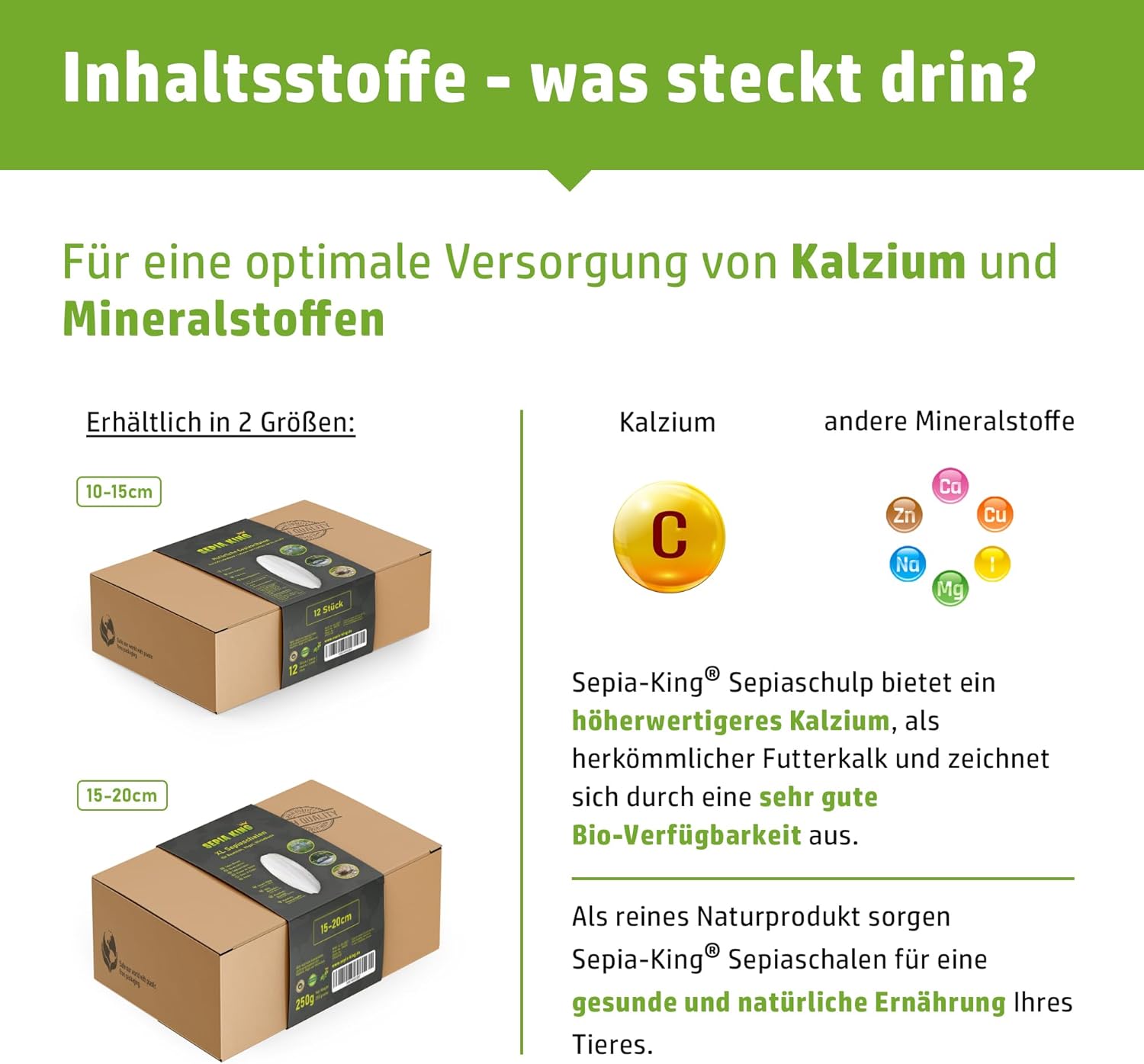 Thumbnail 2 de Sepia King ECO Box Sepiaschalen 12 Stück