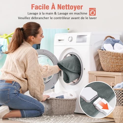 Detalle de MYCARBON Coussin chauffant électrique 60 × 100 cm