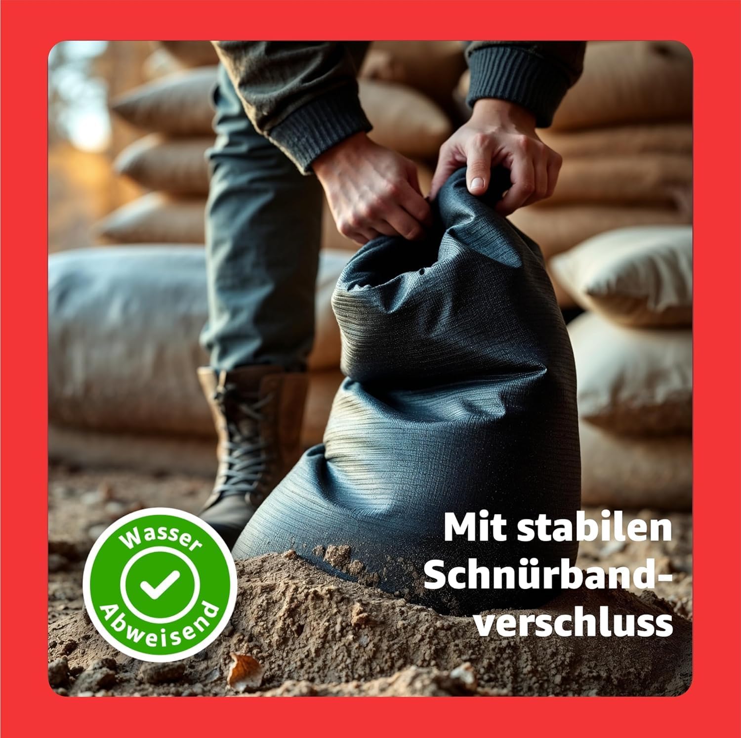 Thumbnail 2 de Sack & Gewebesack 10x Sandsäcke 40x50 cm für Hochwasserschutz