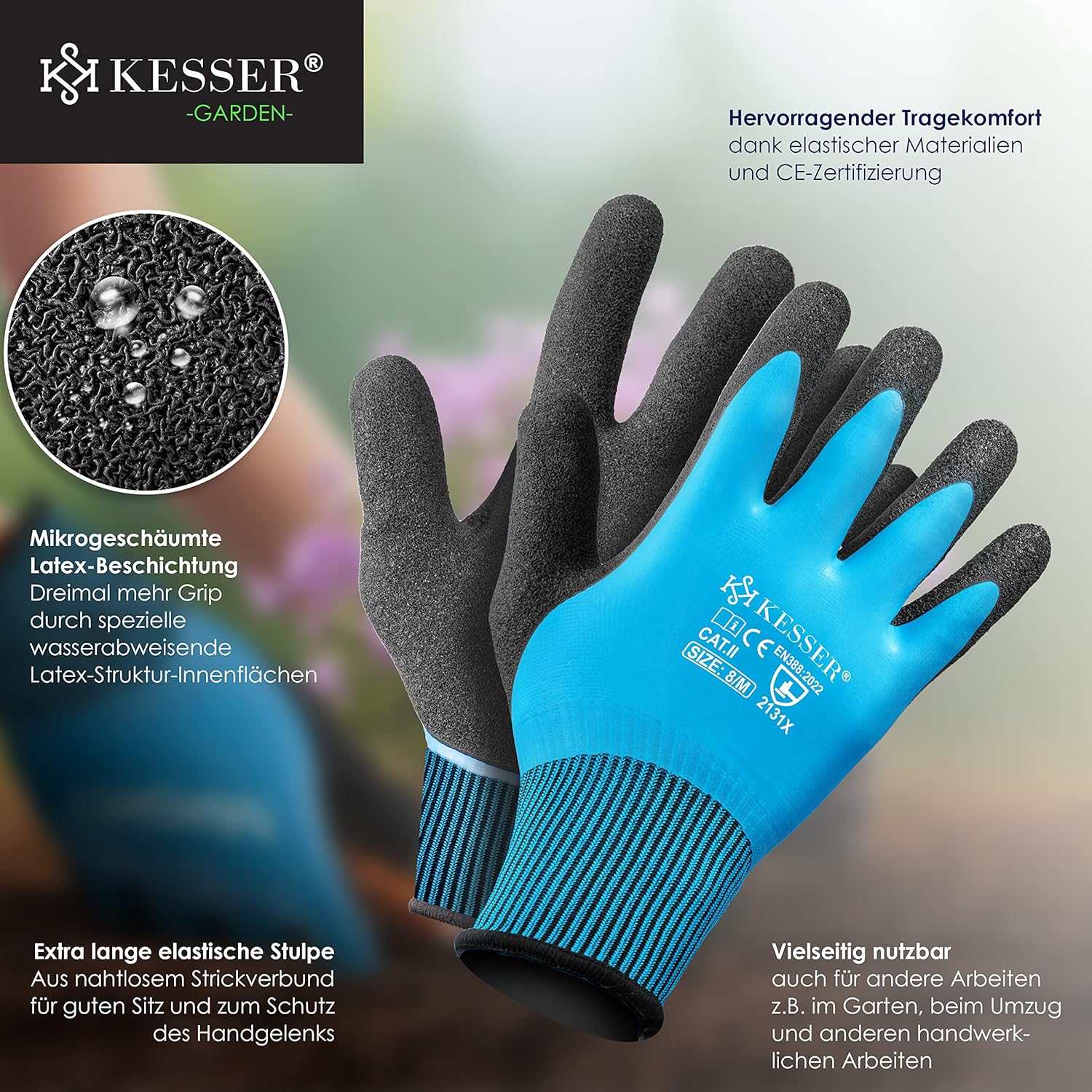 Thumbnail 8 de KESSER® Sacos de Jardín Plegables 272L, Incluye Guantes 🍂