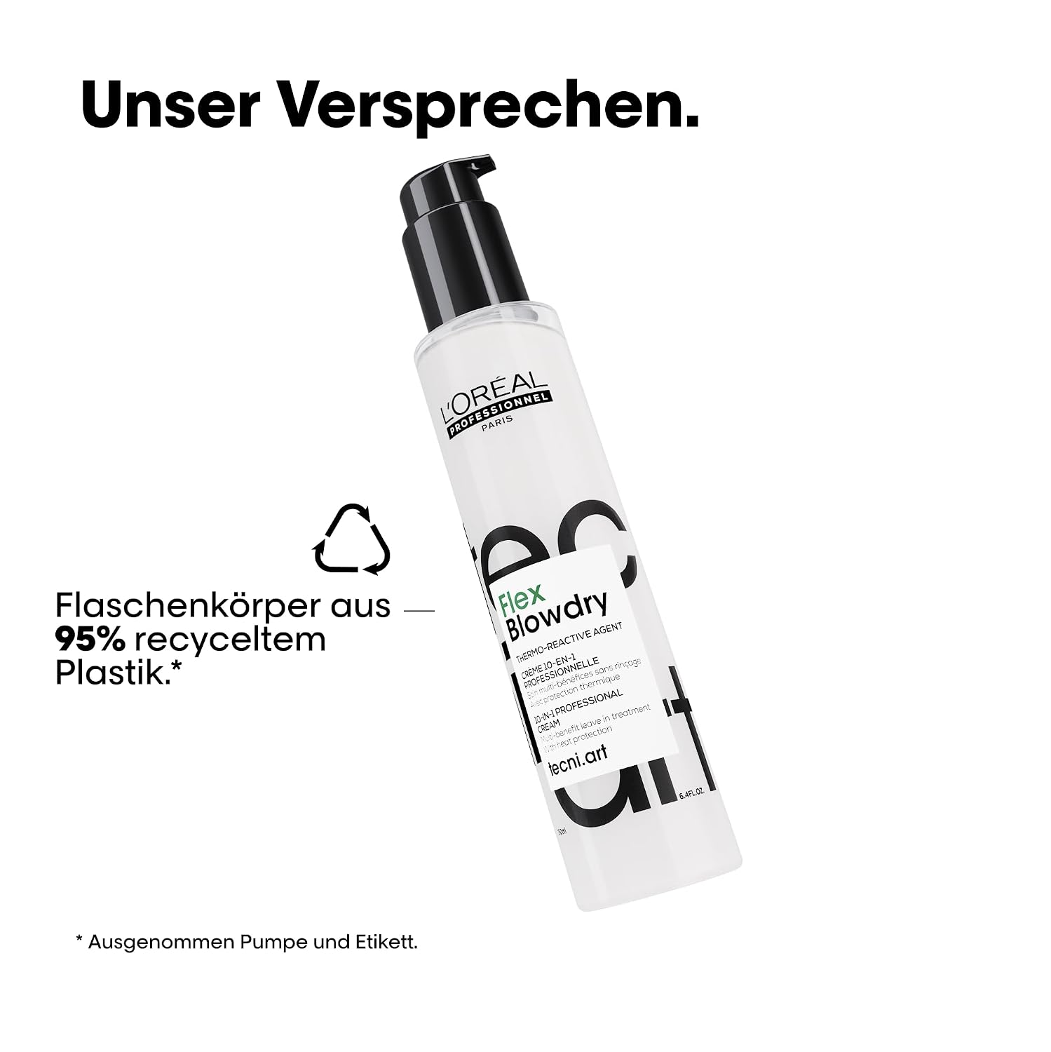 Detalle de L’Oréal Professionnel Tecni.Art Pre-Styling Föhncreme – 150 ml, 10-in-1 Vorteile, Hitzeschutz bis 230°C