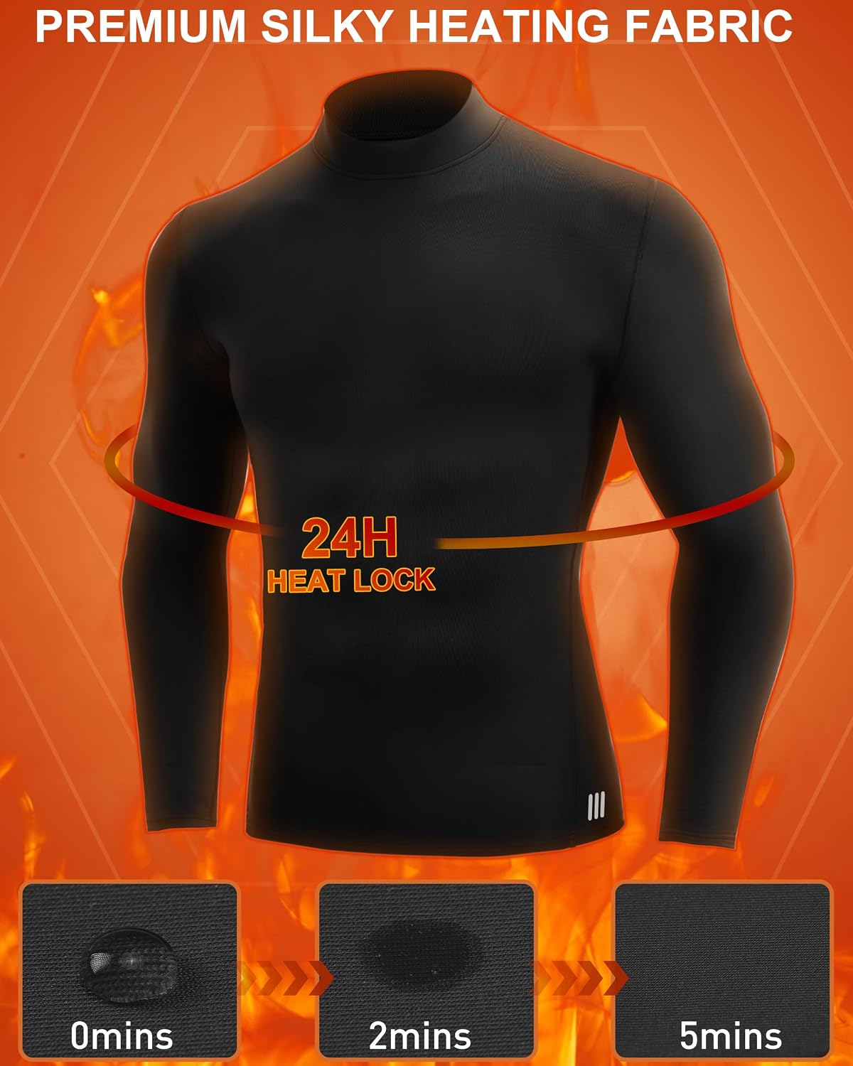 Detalle 2 de RIKUAOU Thermal Shirt with Fleece Lining