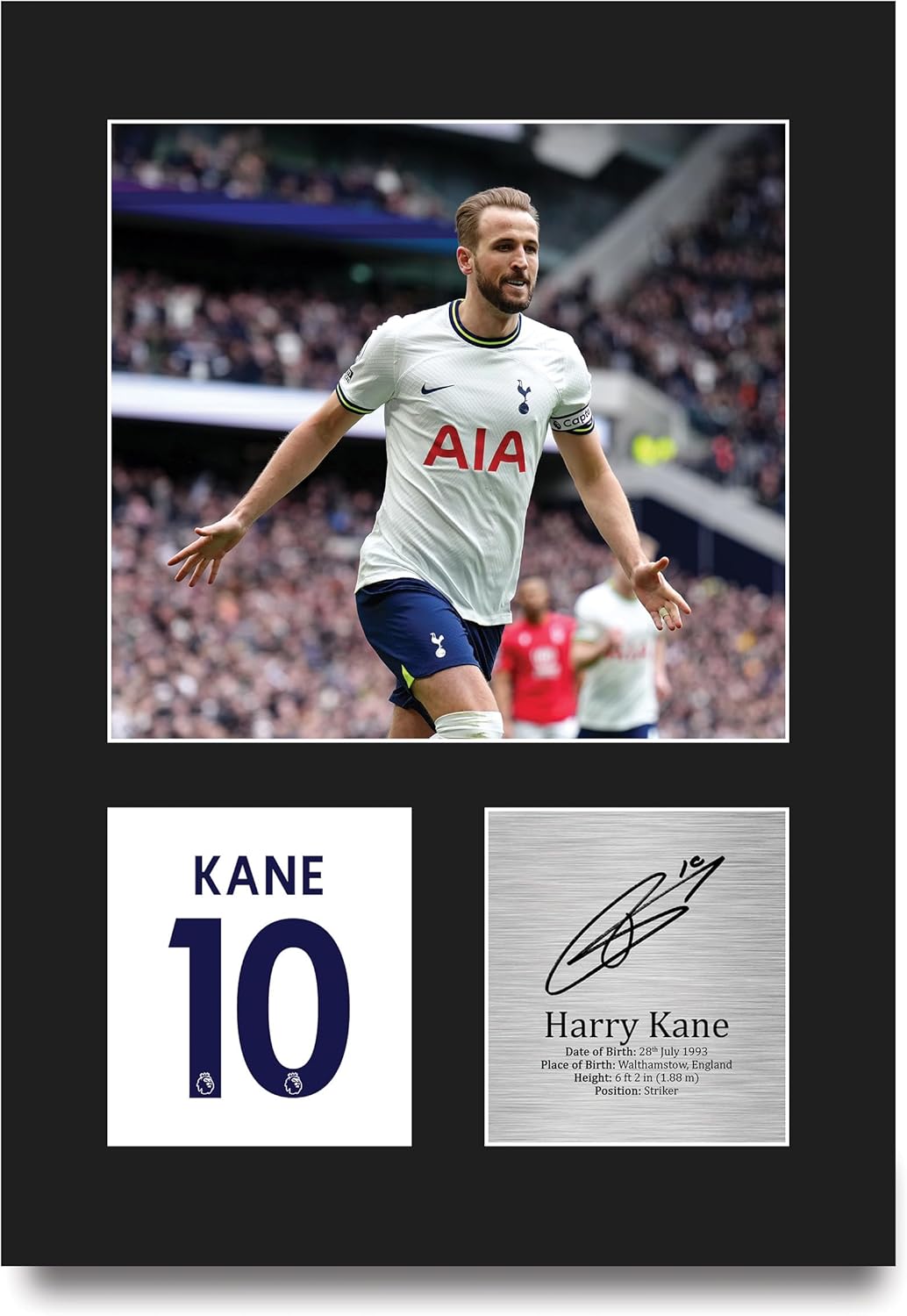 Thumbnail 3 de Harry Kane Tottenham Hotspurs A4 portrait framed signed autograph picture by HWC Trading