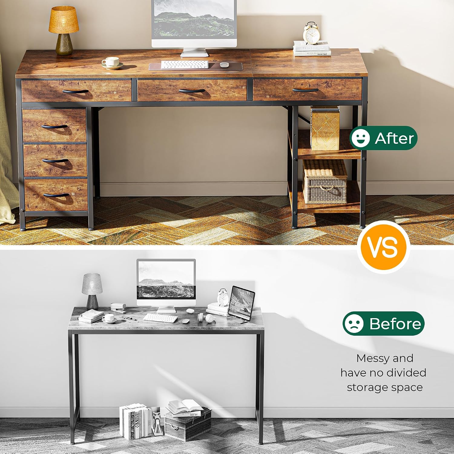 Detalle 1 de Huuger Computer Desk, 63-Inch