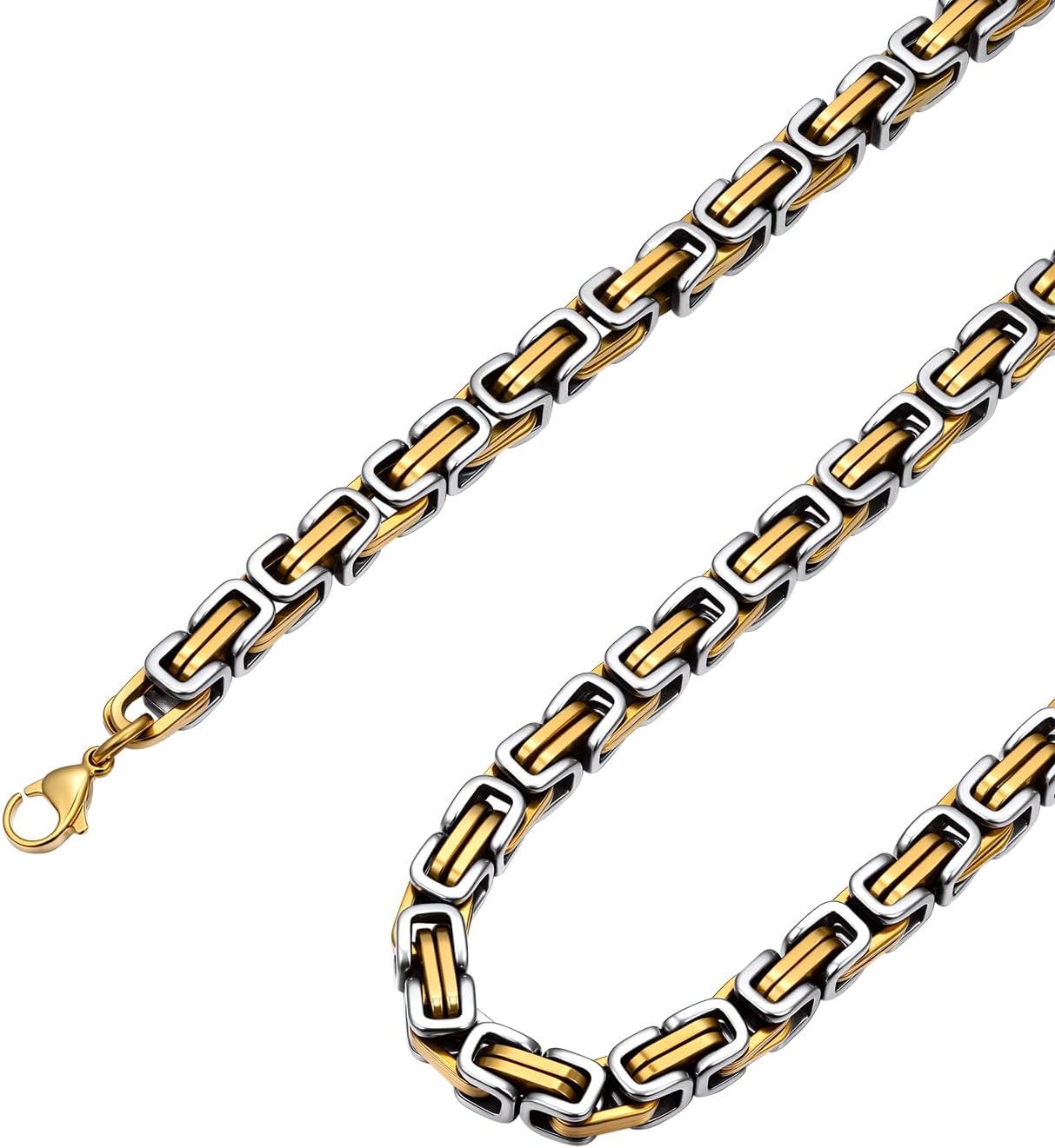 Detalle de ChainsPro Königskette 4/6mm Edelstahl 46–76 cm