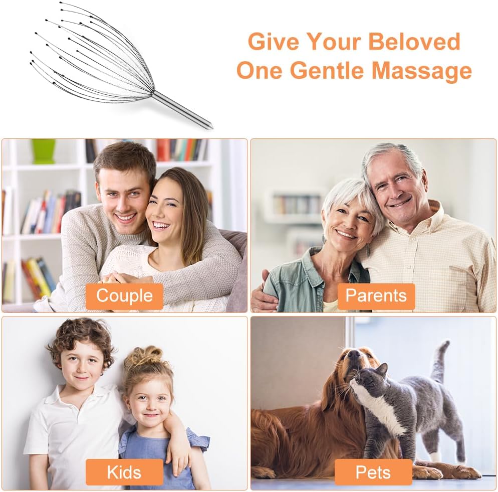 Detalle de URAQT Massage per la Testa con 20 artigli in metallo