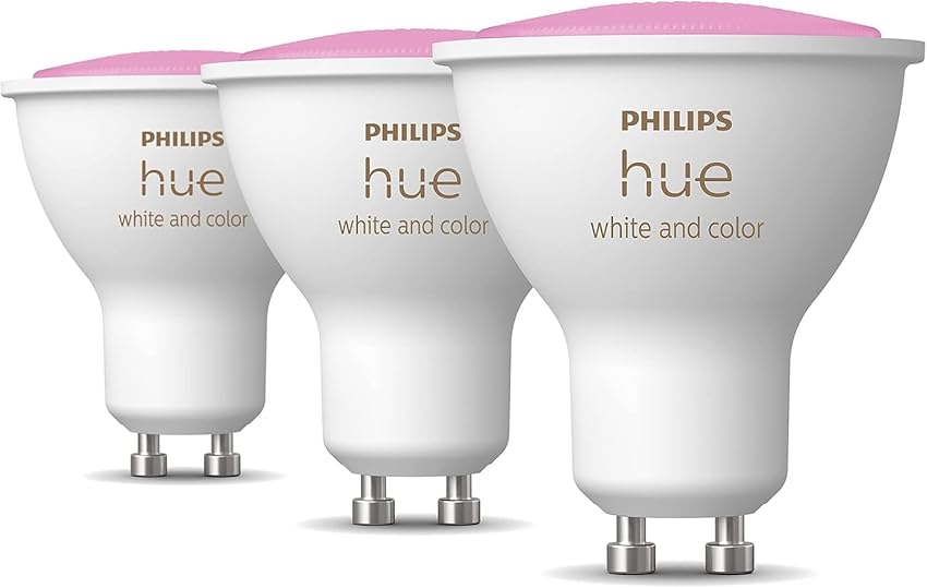 Detalle 2 de Philips Hue Pack 3 Bombillas GU10 4,2 W