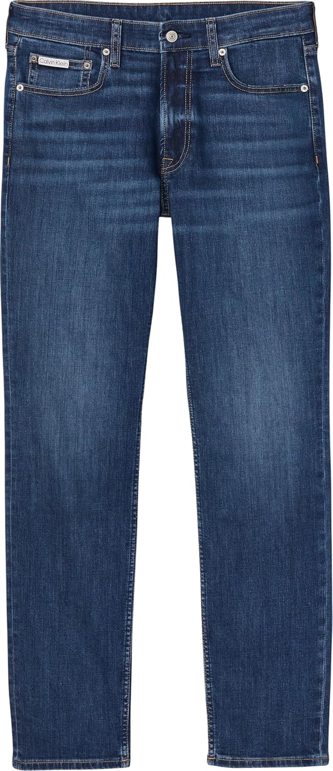 Detalle 2 de Calvin Klein Slim Taper Dark Irving Jean LV04RE779G – jeans unisex daily wear