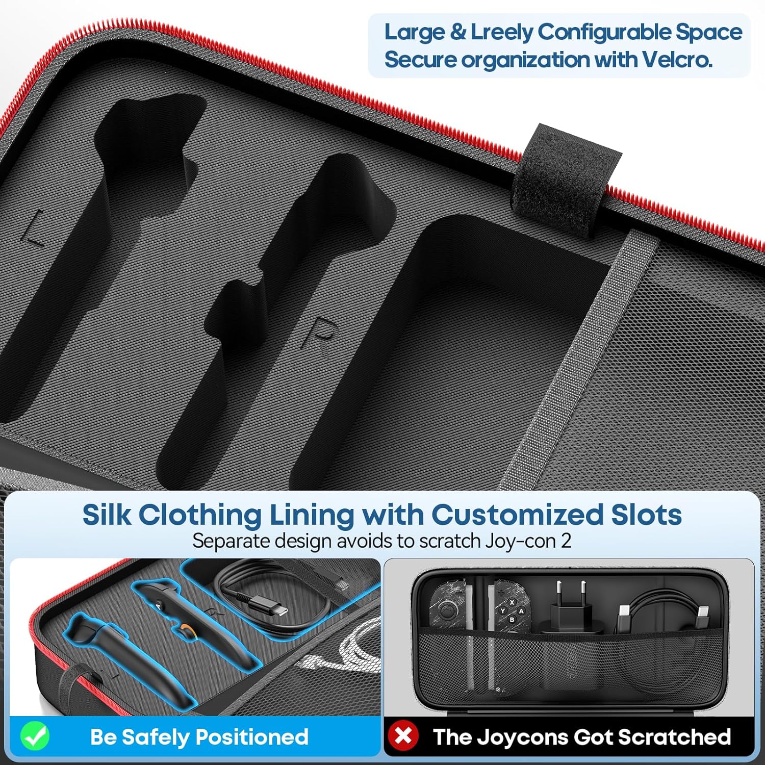 Detalle 1 de OIVO Switch 2 2025, funda con 26 tarjetas