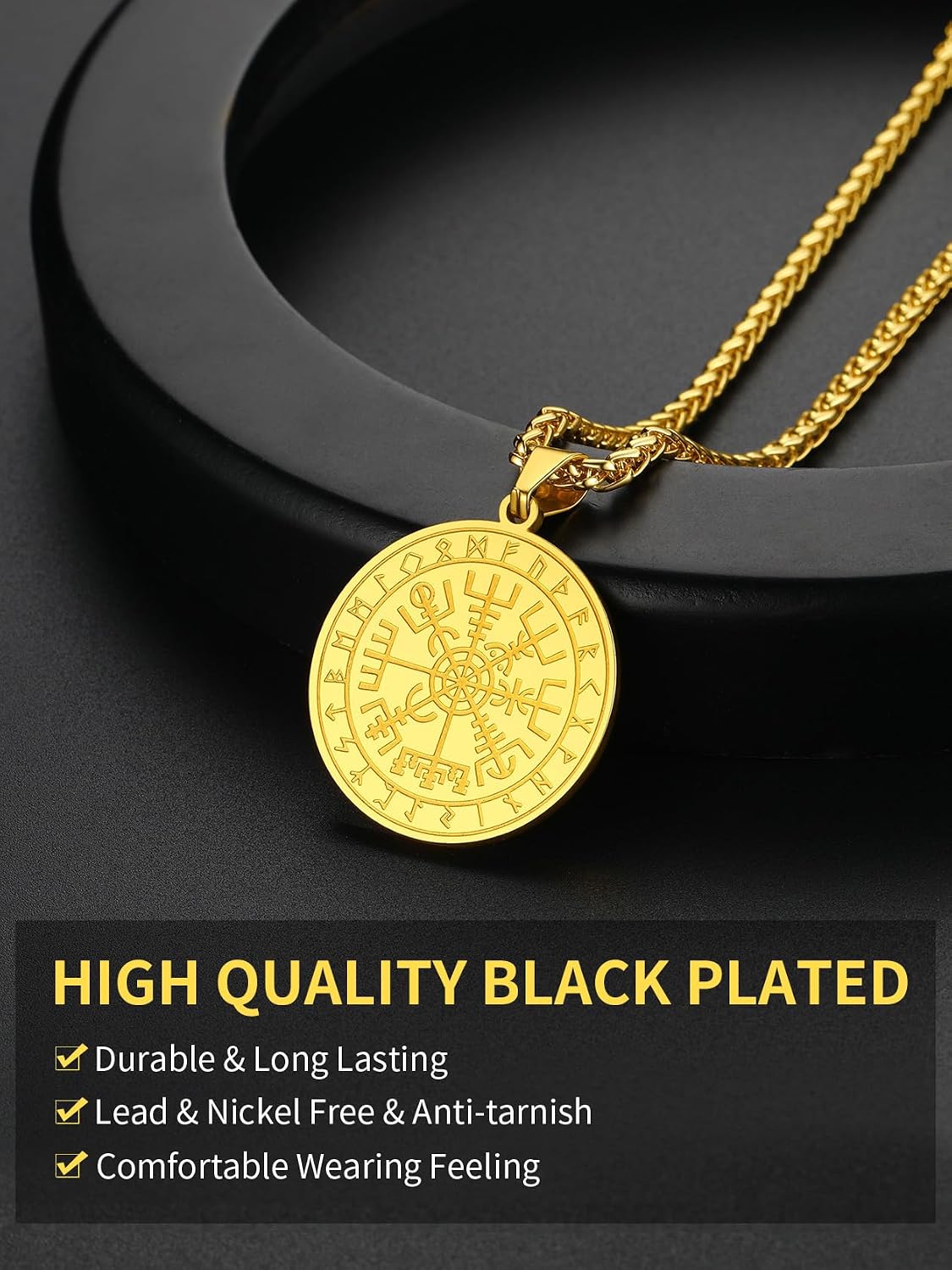 Detalle 2 de ChainsHouse Collier boussole 56 cm
