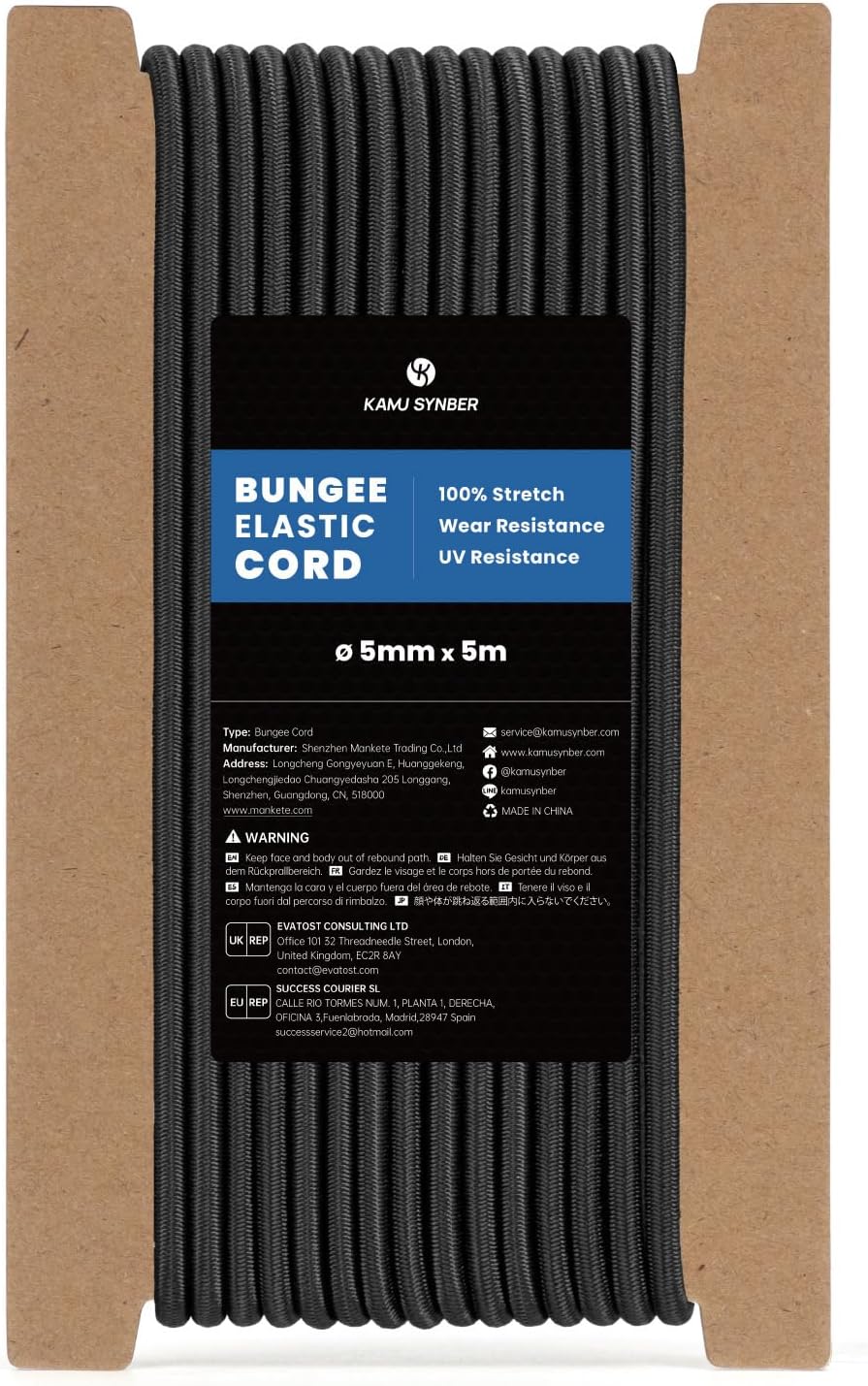 Thumbnail 1 de Kamu Synber 5mm x 5m Bungee Cord: Durable Elastic Shock Cord for Outdoor Use