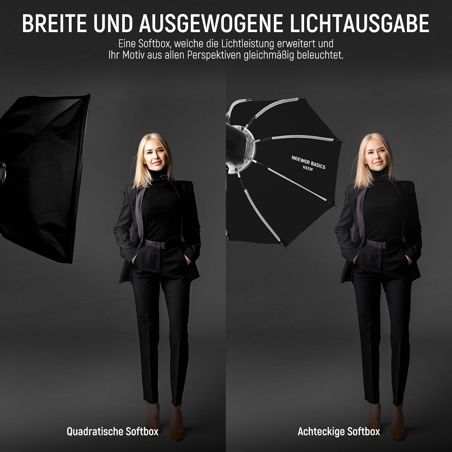 Thumbnail 2 de NEEWER Basics Achteckige Softbox 65 cm