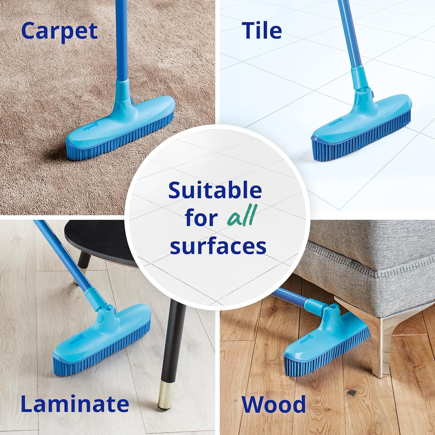 Thumbnail 2 de Spontex Catch & Clean Indoor Rubber Broom