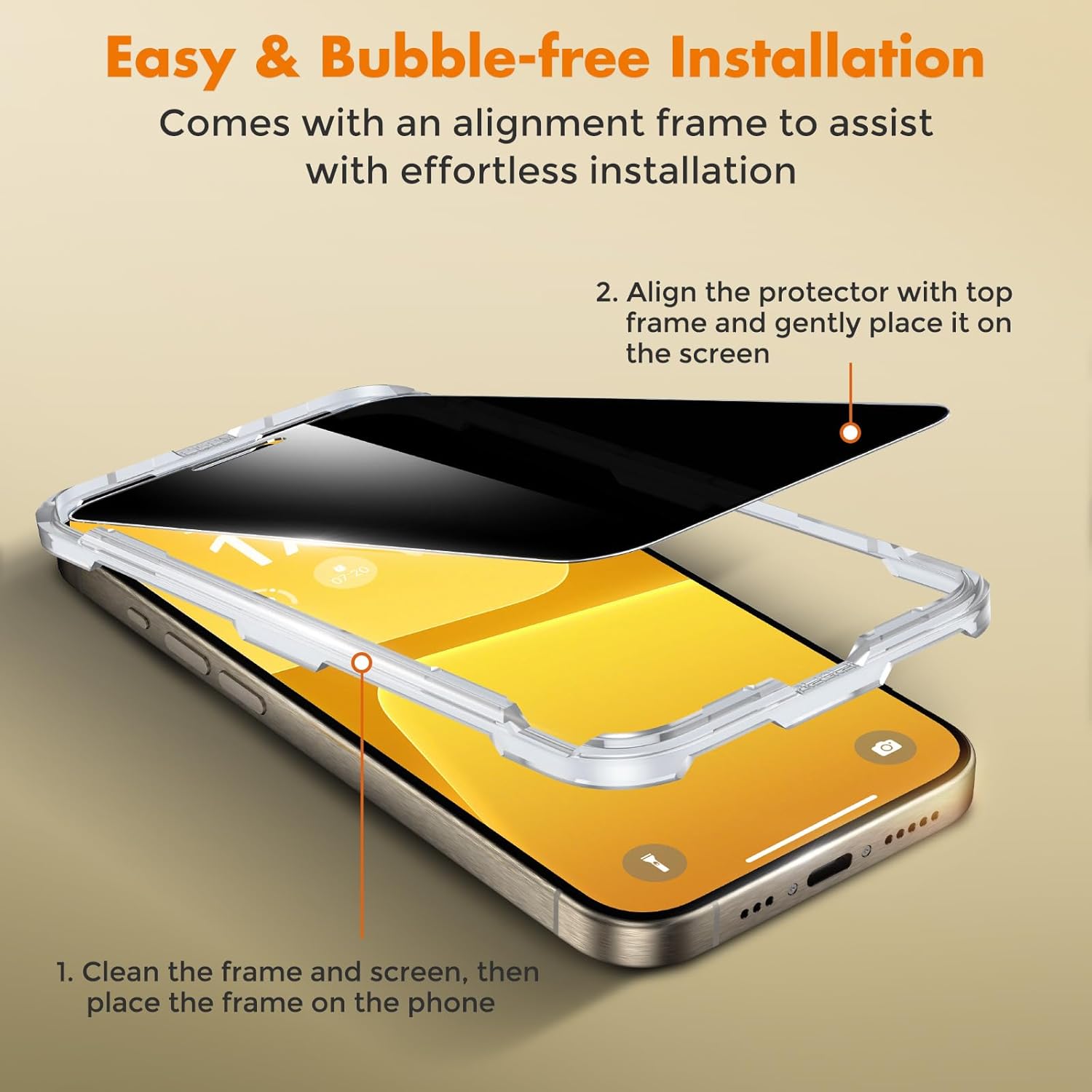 Thumbnail 3 de UNBREAKcable Privacy Screen Protector 2-pack for iPhone 15 Pro