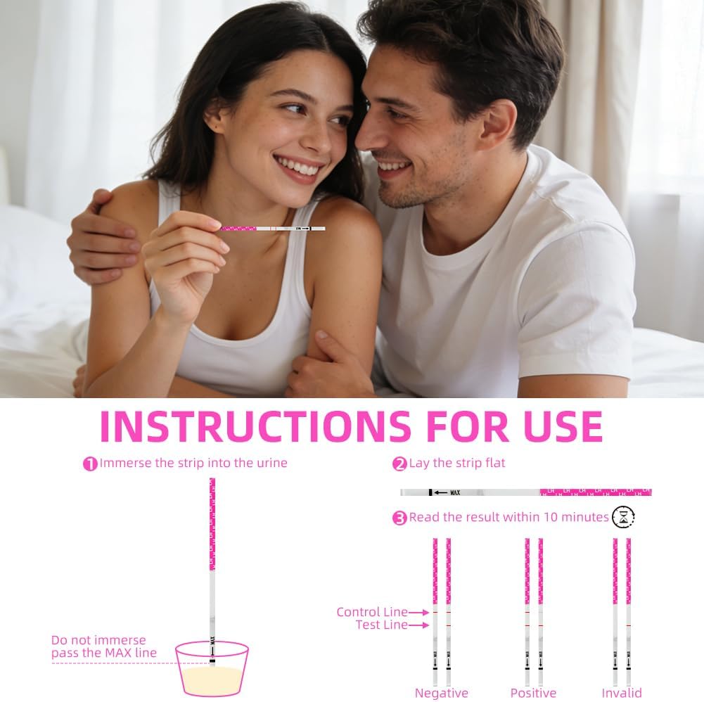 Detalle 1 de Beugo ägglossningstestremsor, 25-pack med urinkoppar, 25 mIU/ml
