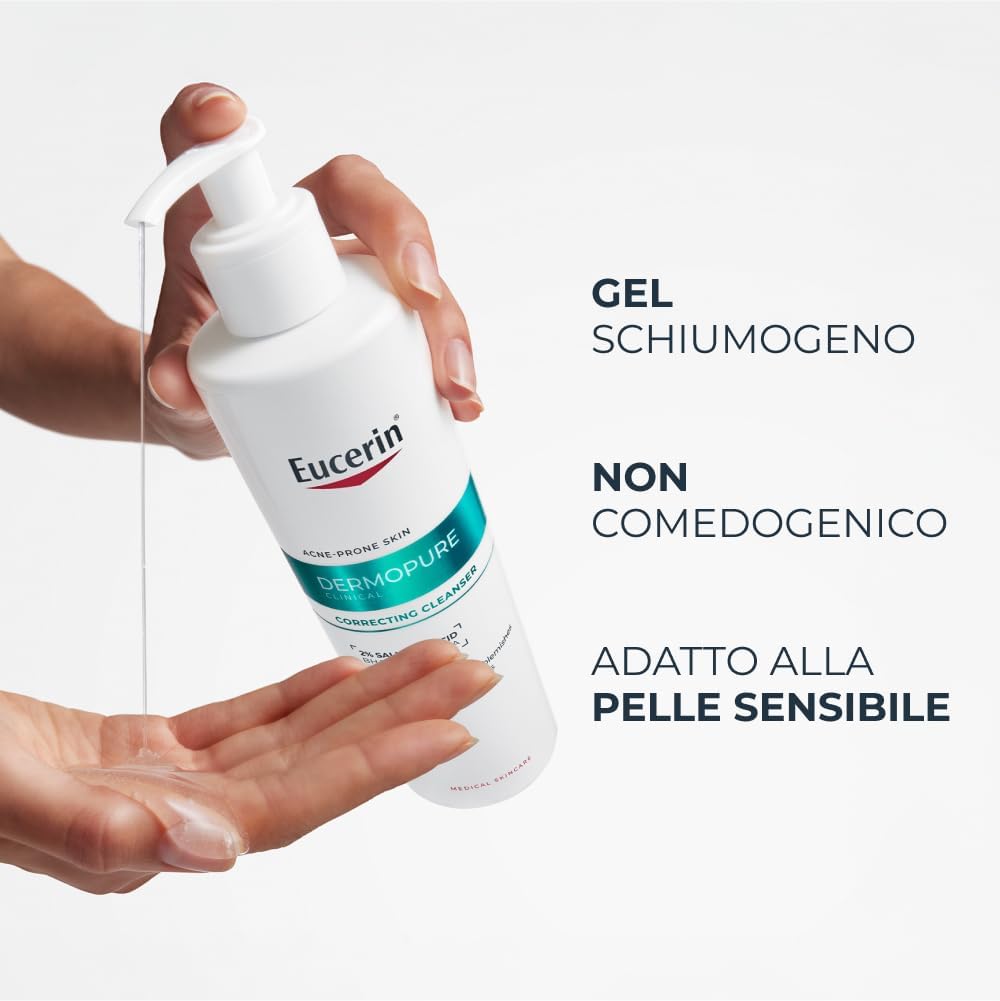 Thumbnail 6 de Eucerin DermoPure Clinical Detergente Viso Tripla Azione 400 ml con 2% Acido Salicilico