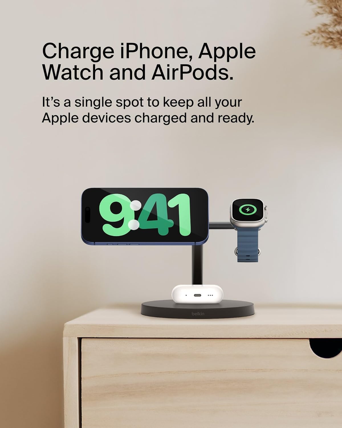 Thumbnail 1 de Belkin MagSafe 3-in-1 Charger 40W