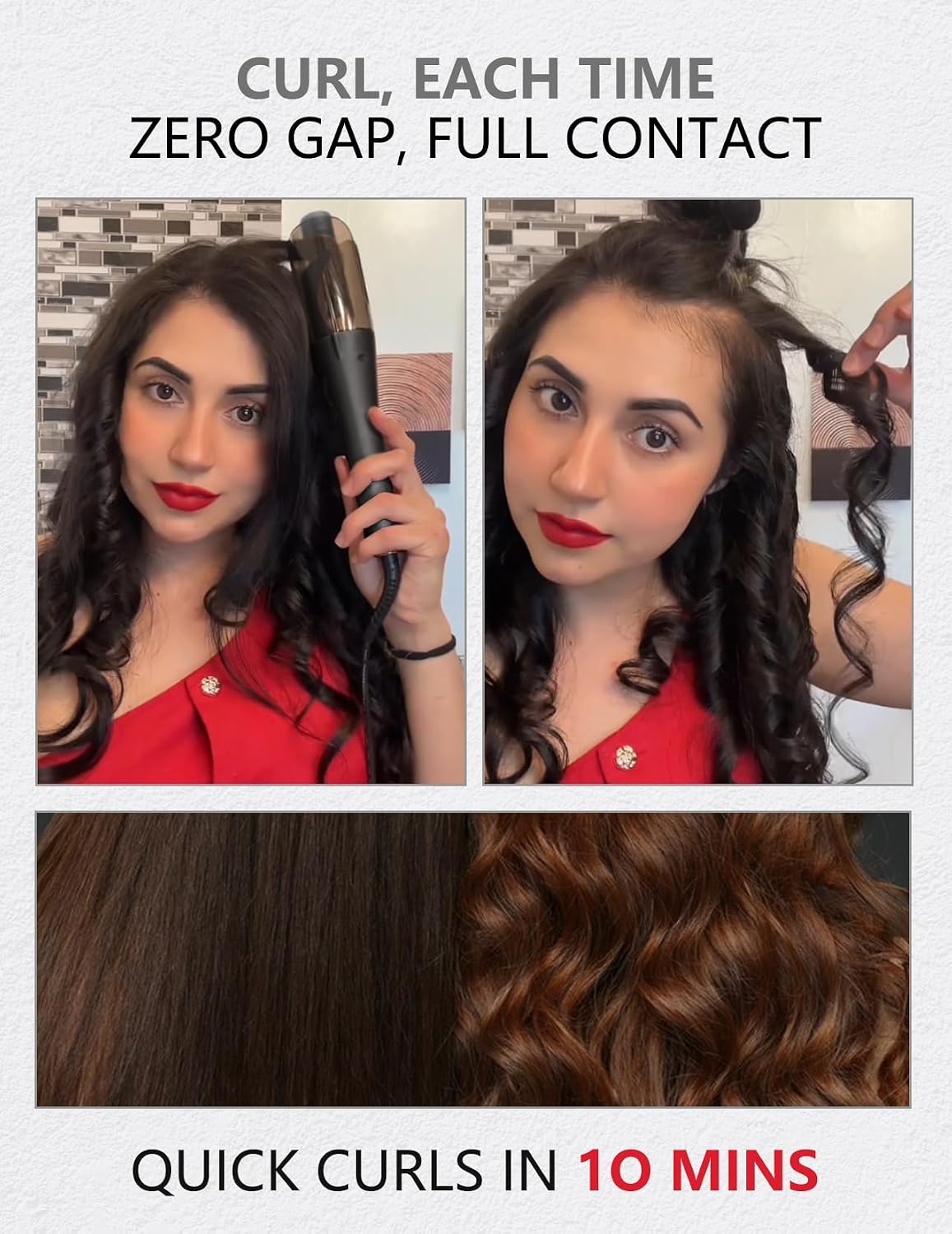 Detalle 2 de LANDOT Automatic Rotating Hair Curler 8‑setting 🎀