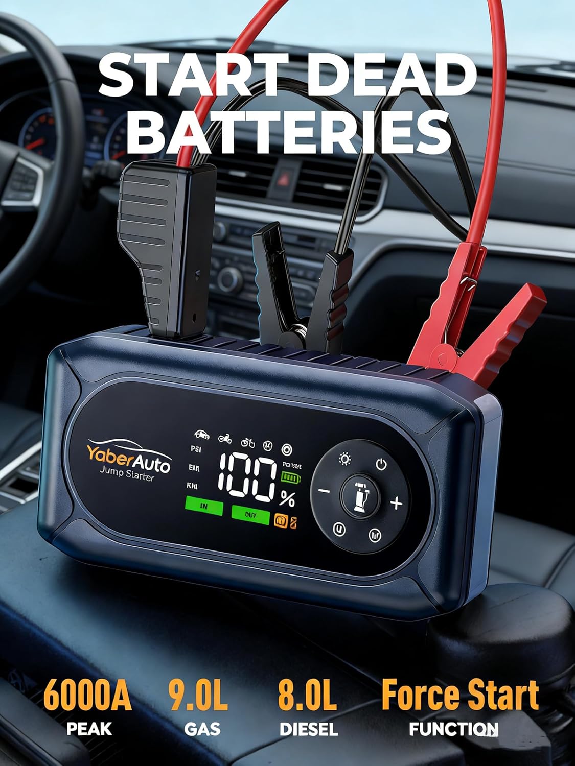 Thumbnail 1 de YaberAuto 5000A Jump Starter 150PSI