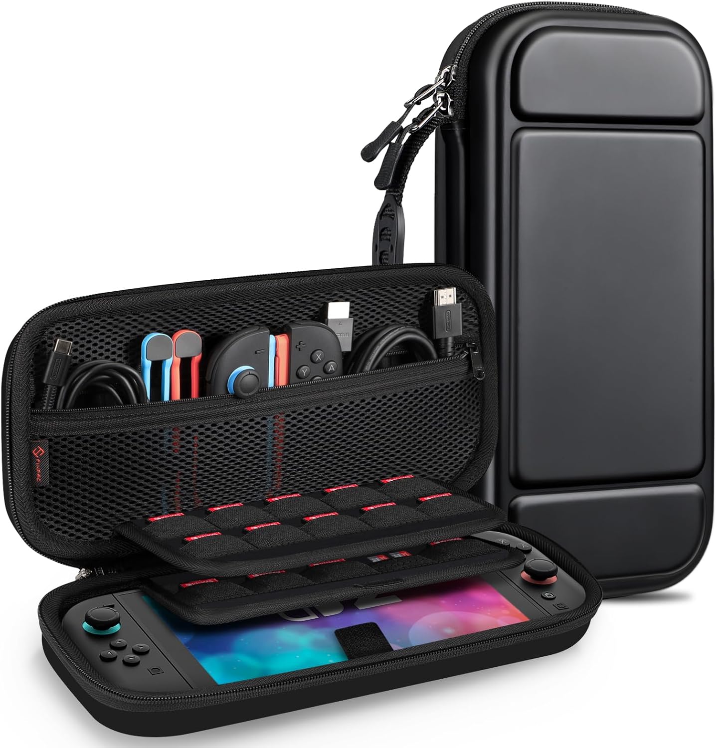 Detalle de FINTIE Carrying Case for Nintendo Switch 2 (2025) – Shockproof Hard Shell with Card Slots & Inner Pocket