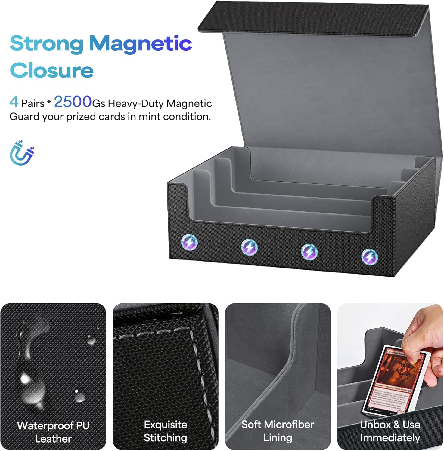 Thumbnail 4 de UAONO Card Storage Box 1800+ capacity for MTG cards ๐