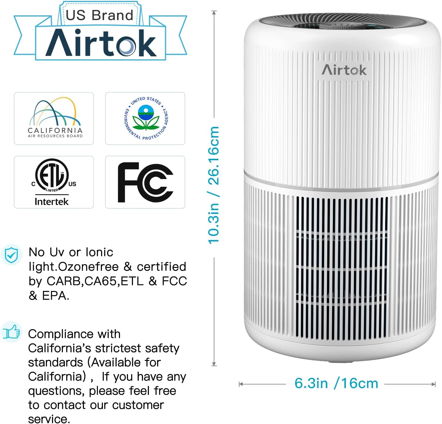 Thumbnail 4 de 2 Pack Air Purifier with H13 HEPA Filter ⚙