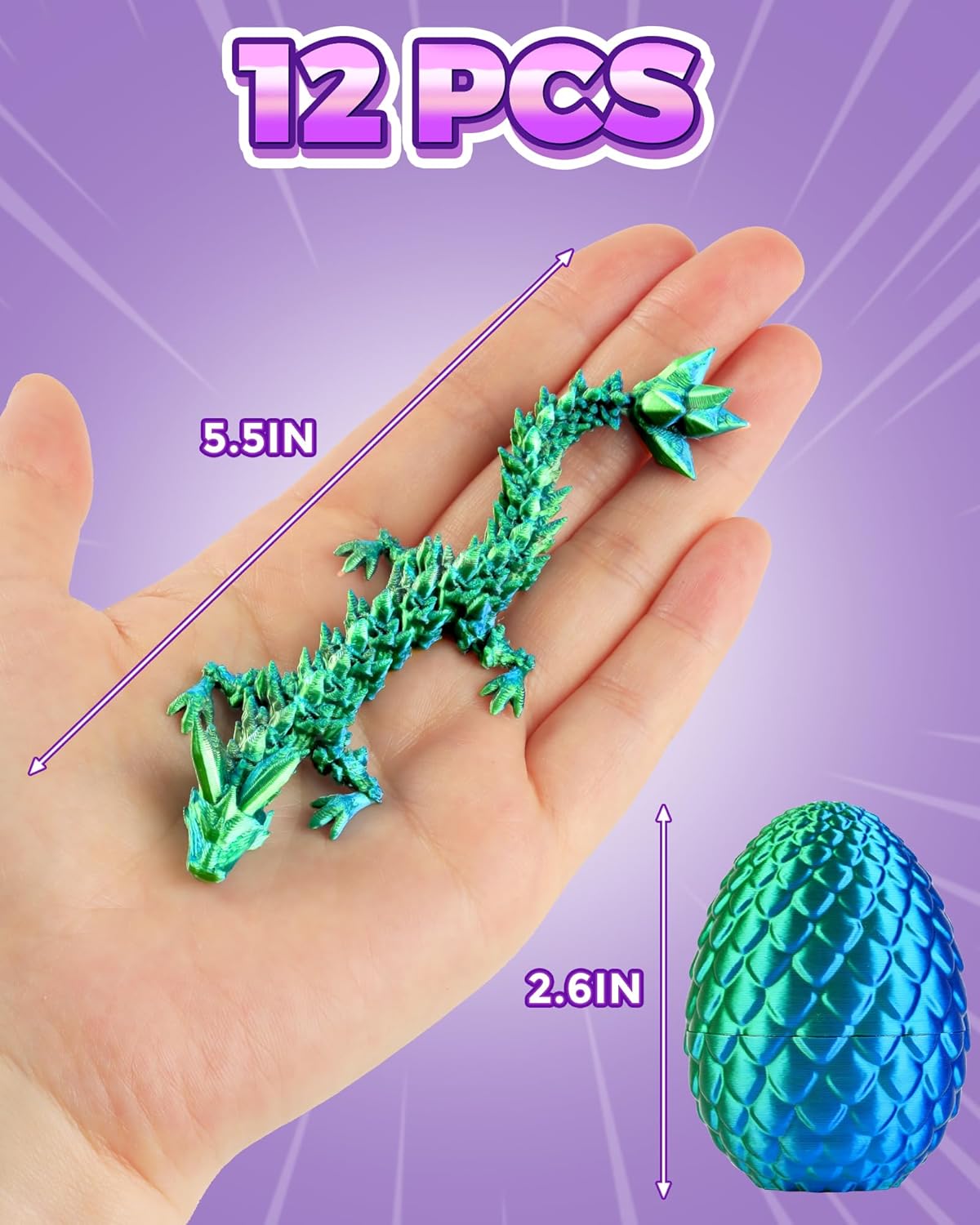 Thumbnail 1 de Dragon Eggs 3D Printed Set