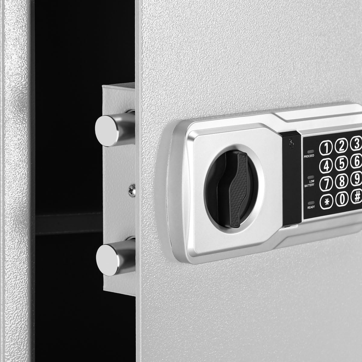 Detalle de BAKAJI Elektroniczny sejf 56 l, 40 × 35 × 40 cm, szary