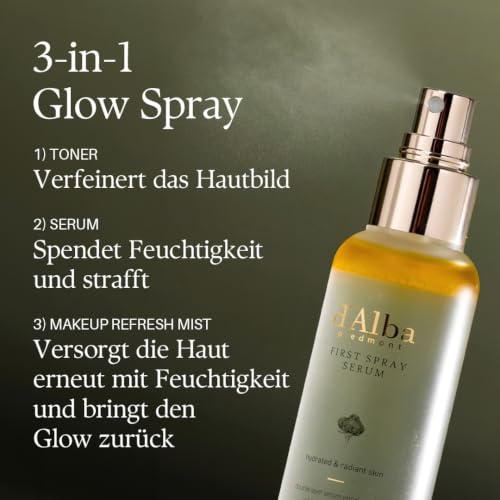 Detalle de d'alba Piedmont Italienischer Weißer Trüffel First Spray Serum (50 ml) – Glashaut-Glow