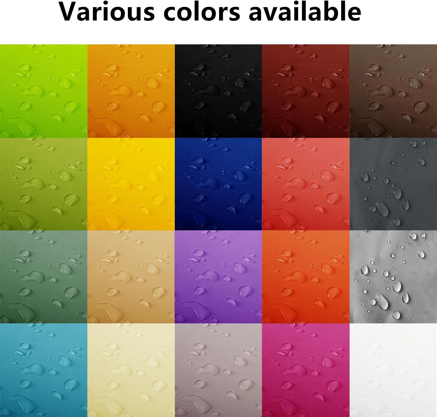 Thumbnail 6 de Sonnensegel wasserdicht 1,5x2 m – UV-Schutz und Wetterschutz Markise mit Ösen und Kordel (Khaki)