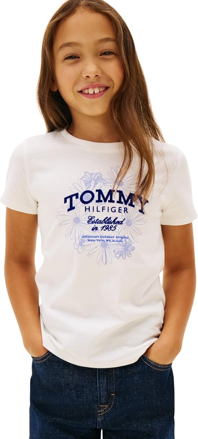 Detalle de Tommy Hilfiger T-Shirt S/S Fille — Original et durable