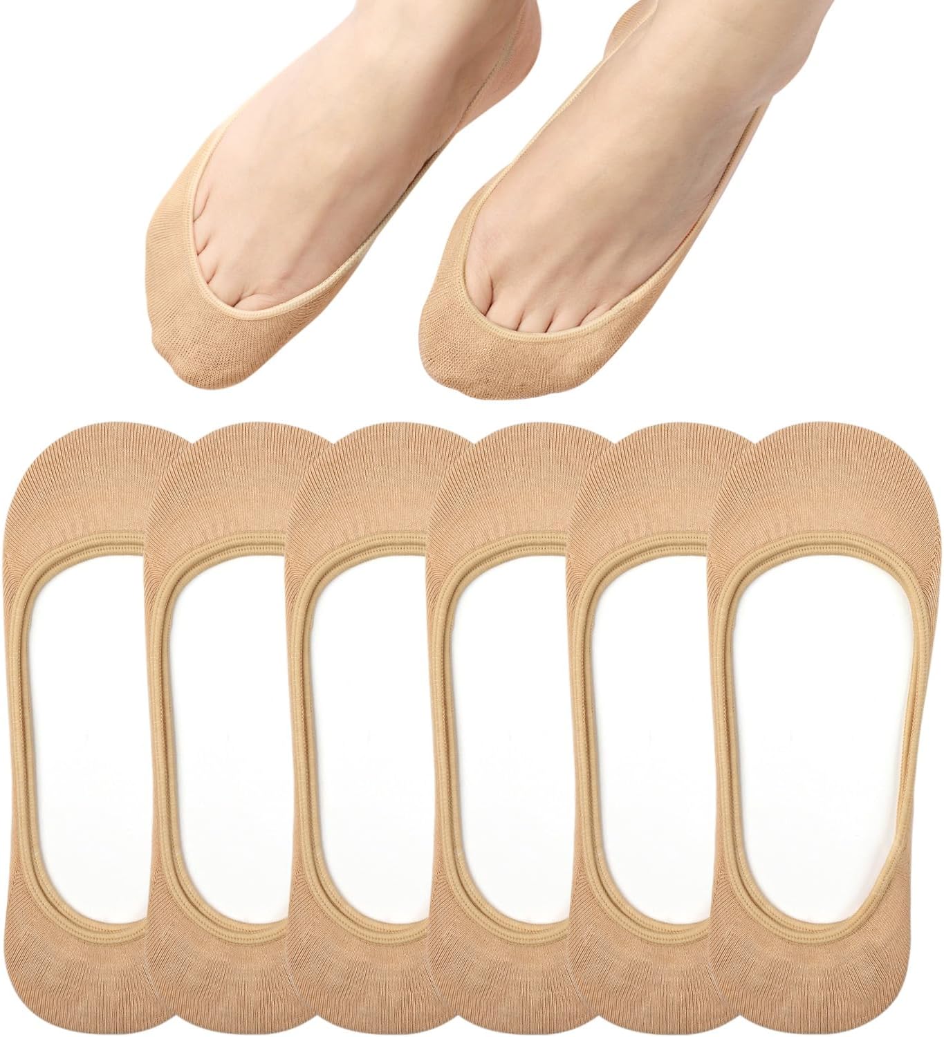 Thumbnail 6 de Toes Home No Show Socks for Women (Ultra Low Cut Liners) — Non Slip Hidden Footies for Flats