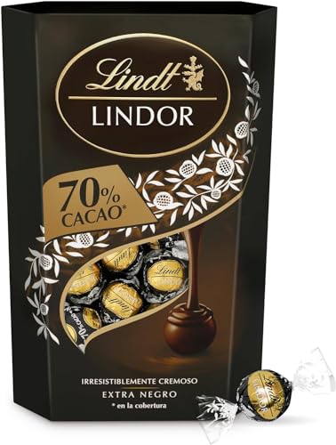 Detalle de Lindt LINDOR CORNET 70% cacao 🍬