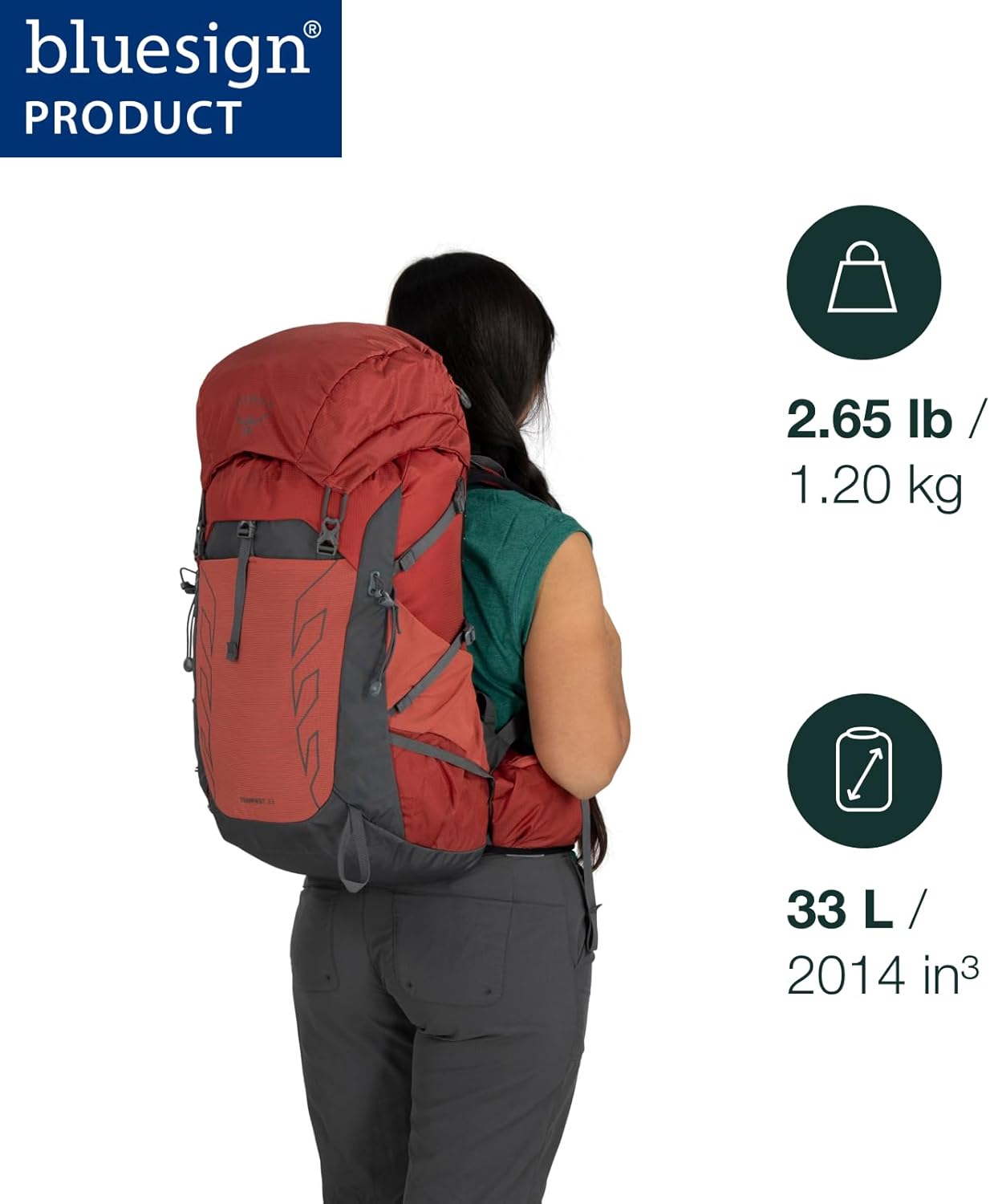 Detalle de Osprey Tempest 33L Women's Lightweight Hiking Backpack