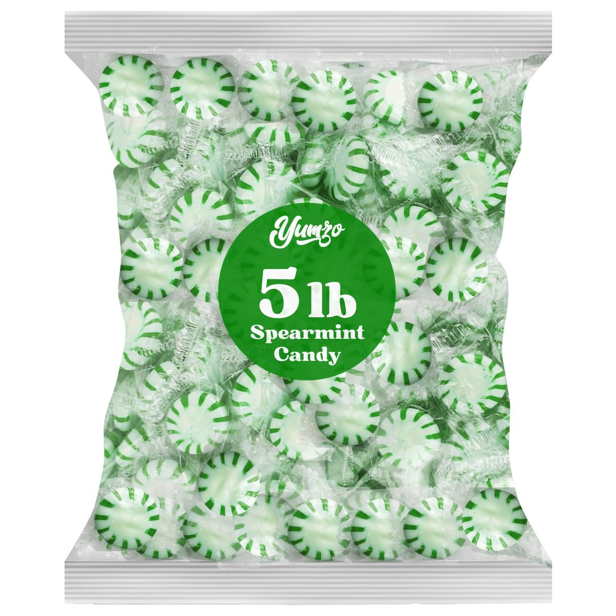 Detalle de Yumzo Starlight Spearmint Hard Candy, Individually Wrapped, 5 lb