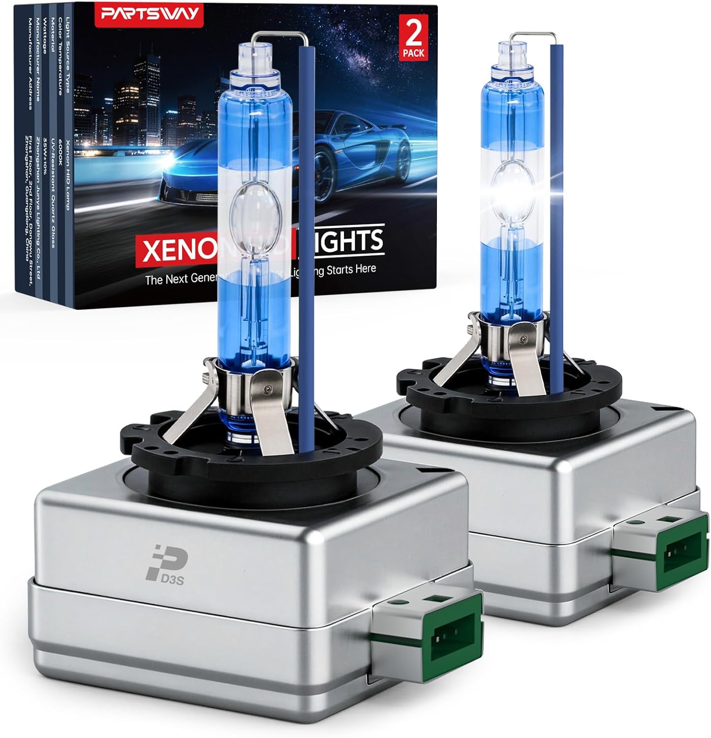 Detalle de PARTSWAY HID Headlight Bulbs D3S