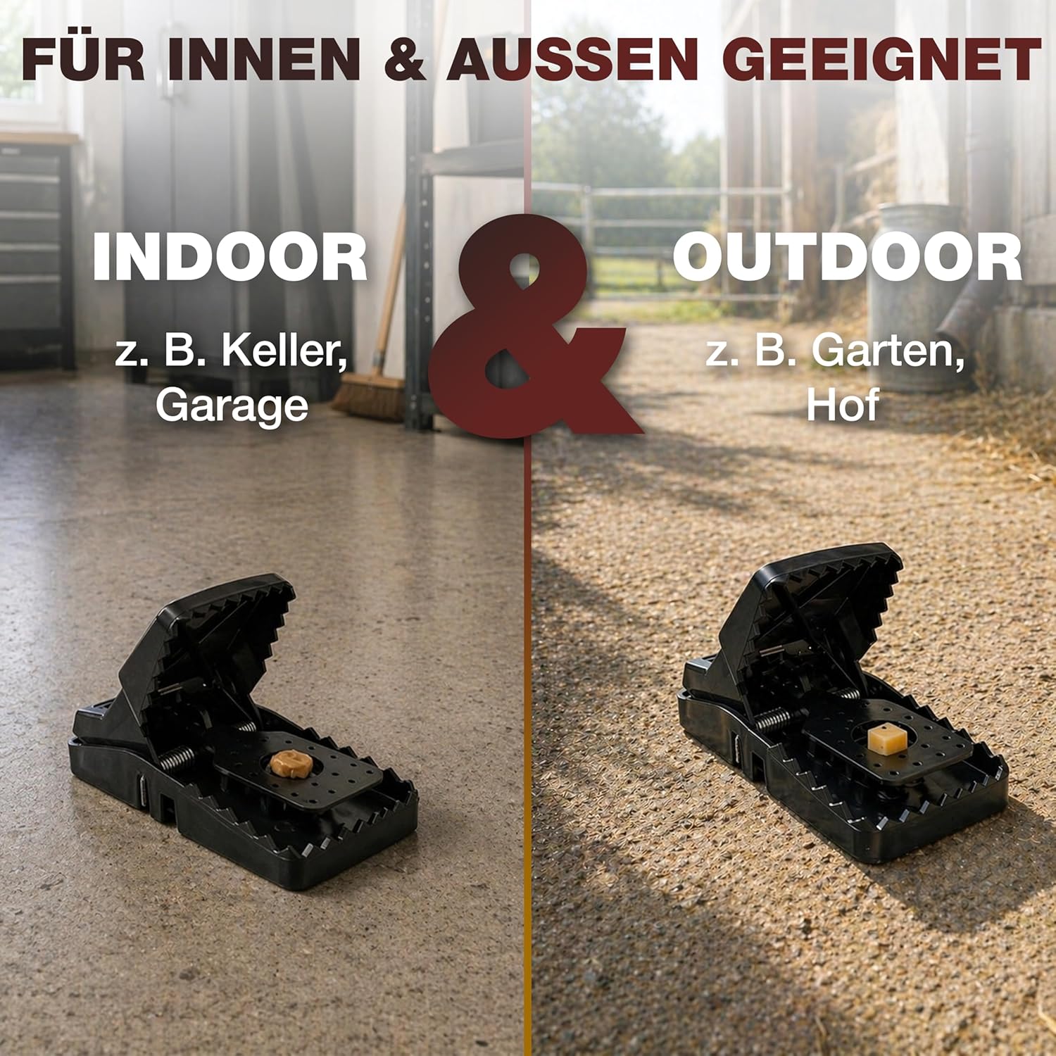 Thumbnail 2 de XXL Rattenfalle 21 cm (2er Pack) – große Schlagfalle für Ratten, wiederverwendbar