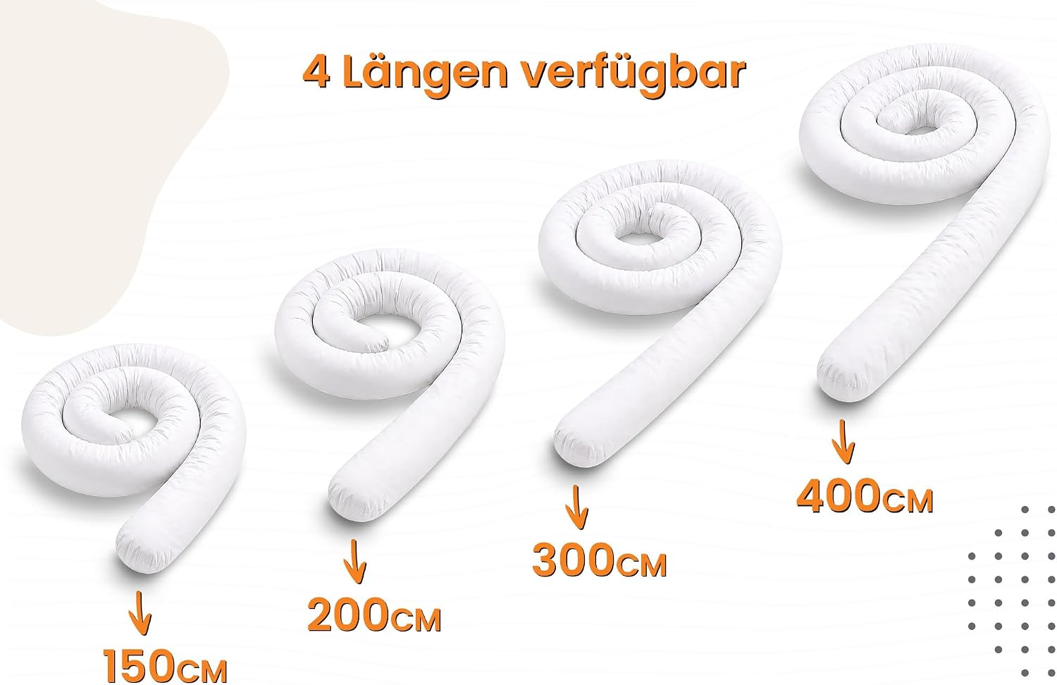 Thumbnail 1 de Totsy Baby XXL Bettschlange – vielseitige Wickel- und Umrandung aus EU-Qualität (300 cm)