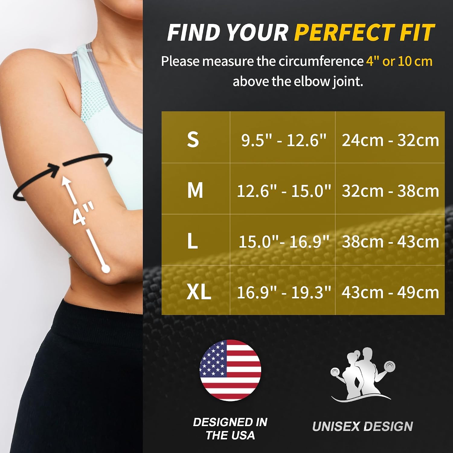 Detalle 2 de CAMBIVO EB25 Elbow Brace Set with Compression Sleeves and Adjustable Strap