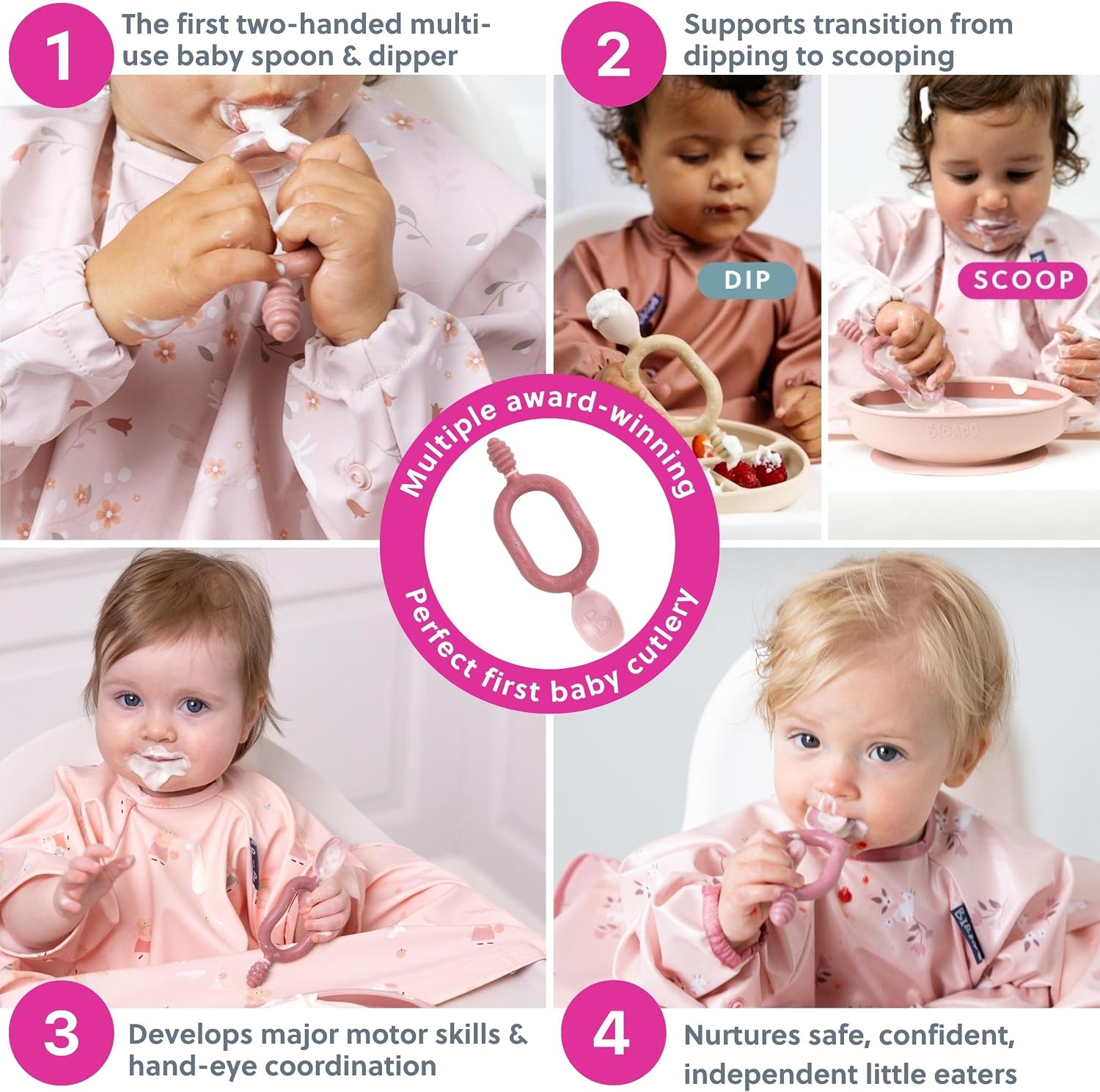 Detalle de Bibado Dippit Baby Spoon and Dipper 2-Pack
