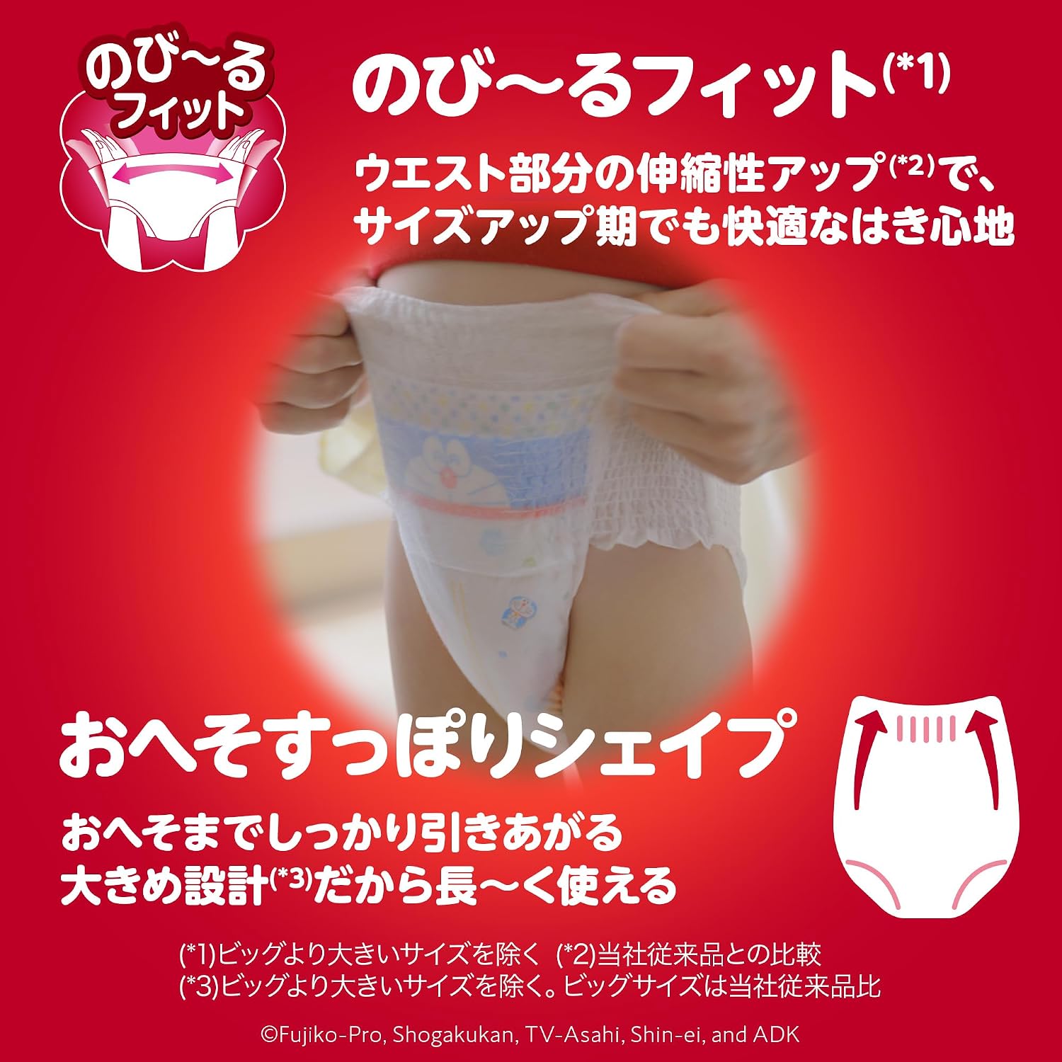 Detalle de マミーポコ パンツ型紙おむつ Mサイズ ドラえもん柄 6〜13kg・144枚