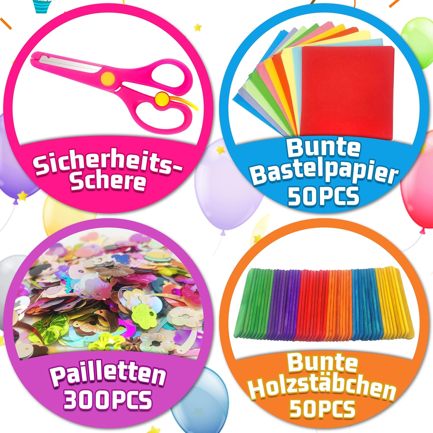 Detalle 2 de obqo 2000+ craft supplies box for kids