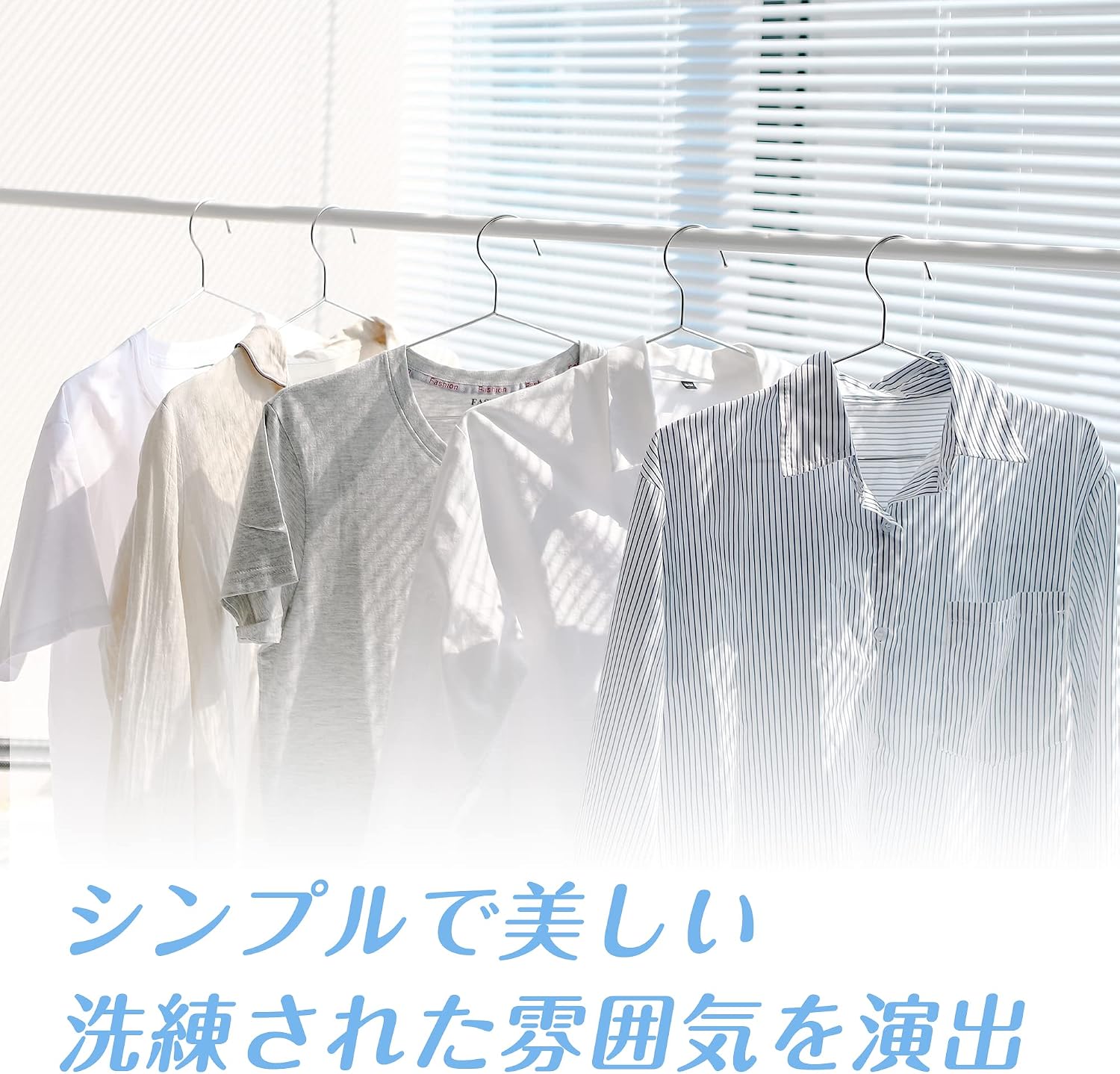 Thumbnail 6 de チチロバ(TITIROBA) ステンレスハンガー 30本組|厚さ0.3cm・肩くぼみ付き・シルバー