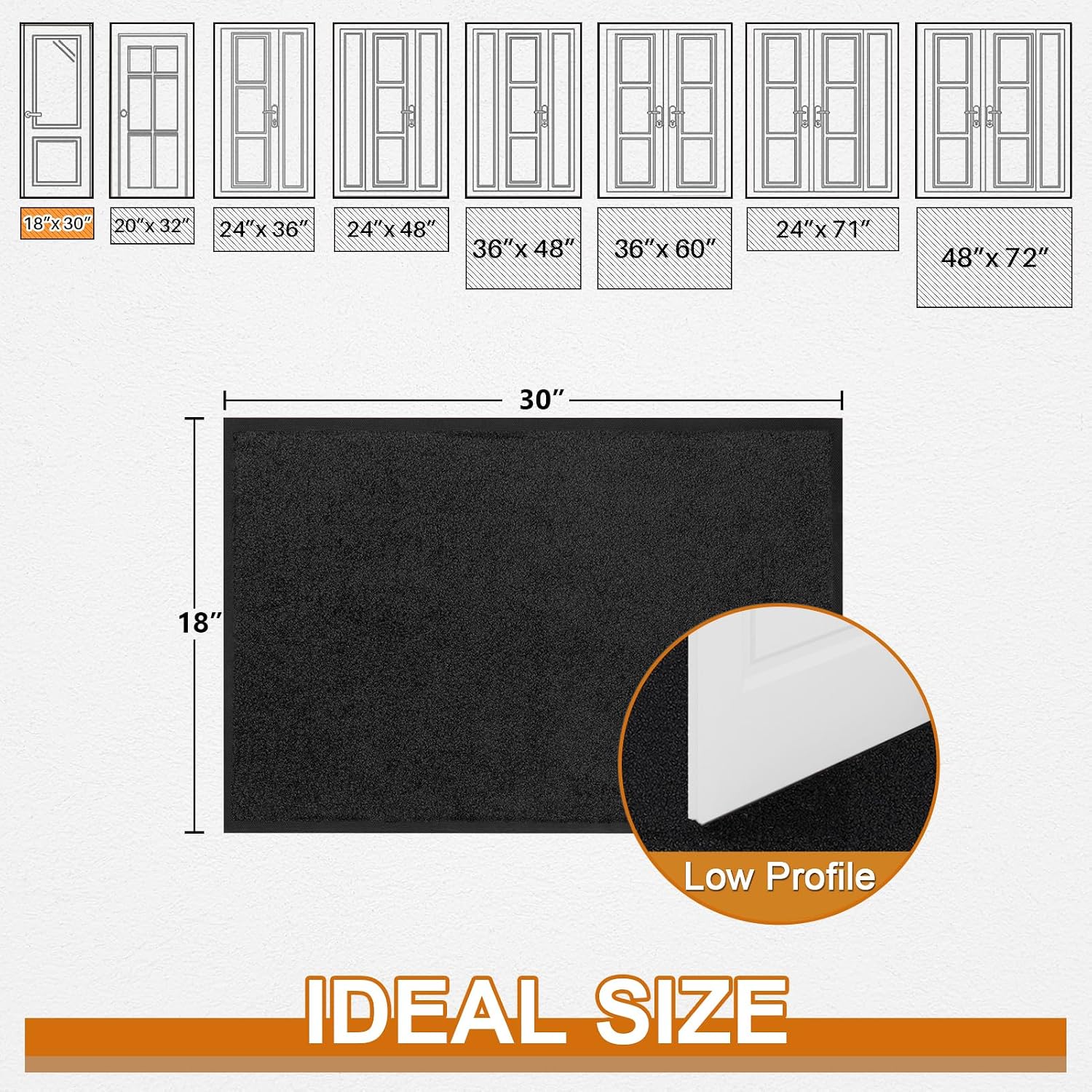 Thumbnail 1 de Mibao Door Mat, 29.5" x 17
