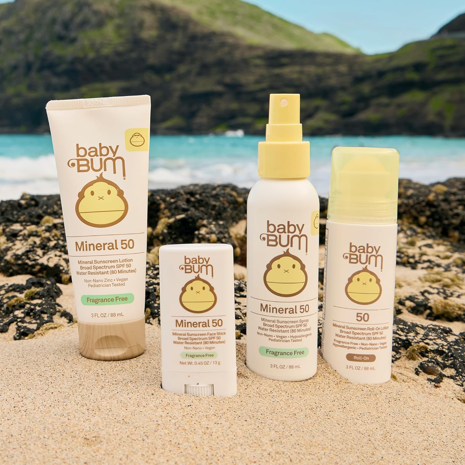 Thumbnail 5 de Baby Bum SPF 50 Mineral Sunscreen Lotion (UVA/UVB) – Fragrance Free, Face & Body Protection for Sensitive Skin – Travel Size 3 oz