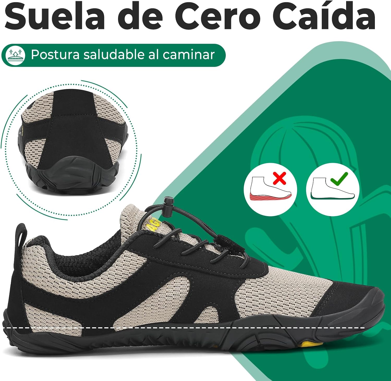 Thumbnail 3 de SAGUARO Punto Barefoot Zapatillas Minimalistas