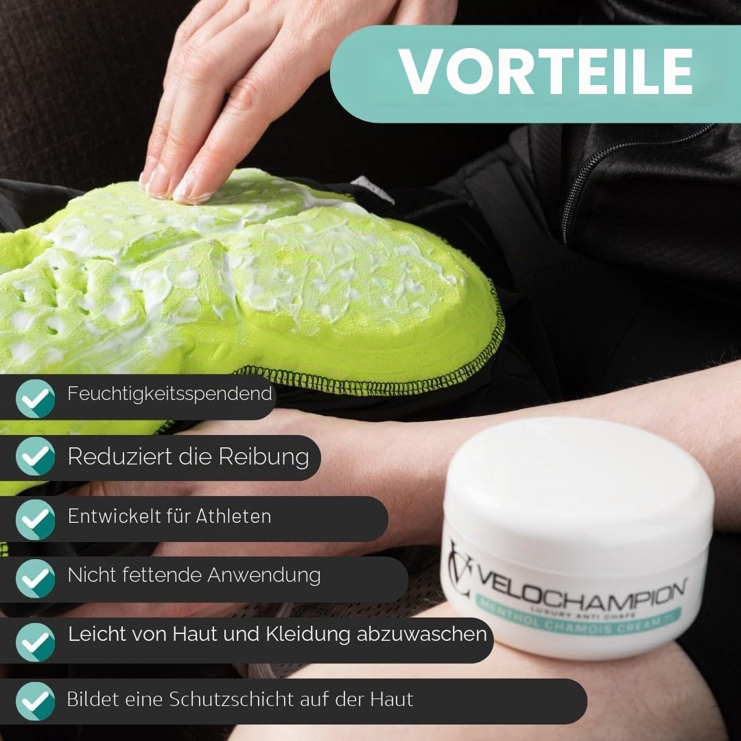 Thumbnail 1 de VeloChampion Luxus-Chamois Creme – vegane Anti-Scheuer-Creme für Radfahrer, Läufer und Sportler (150 ml oder 75 ml)