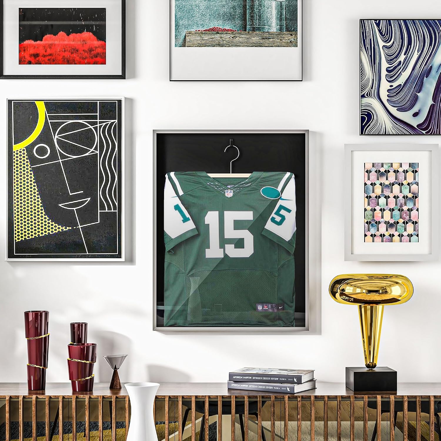 Detalle 2 de HOMCOM AC0-004V00BK kader voor sportshirt, 70 x 90 cm, uv-bestendig acryl