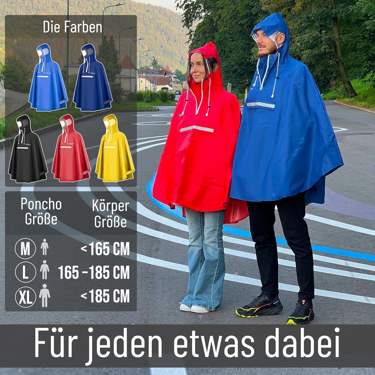Thumbnail 4 de CYCLEHERO Regenponcho Fahrrad – extra wasserdicht, robust & sichtbar